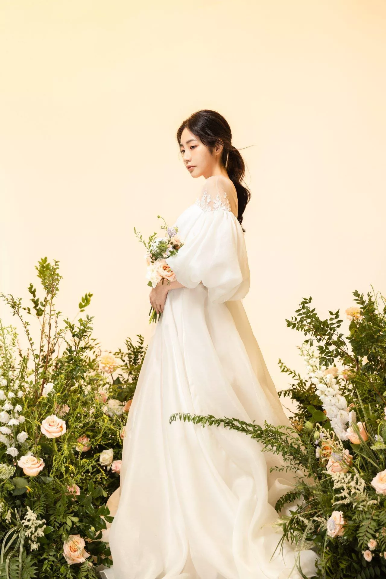 輕婚紗攝影棚內婚紗攝影森林系婚紗自然小清新-13-單純的美好