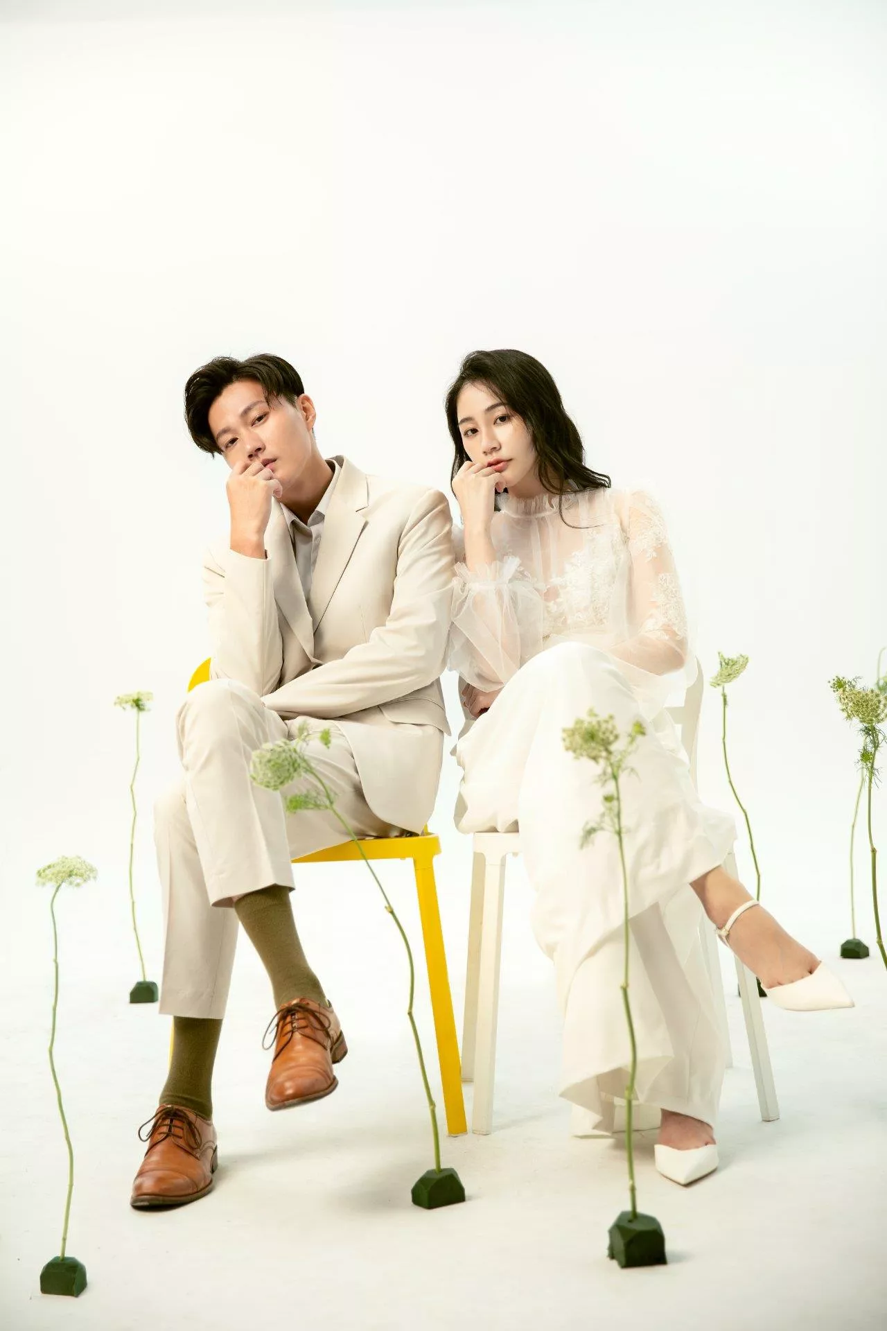 輕婚紗攝影棚內婚紗攝影森林系婚紗自然小清新-10-單純的美好