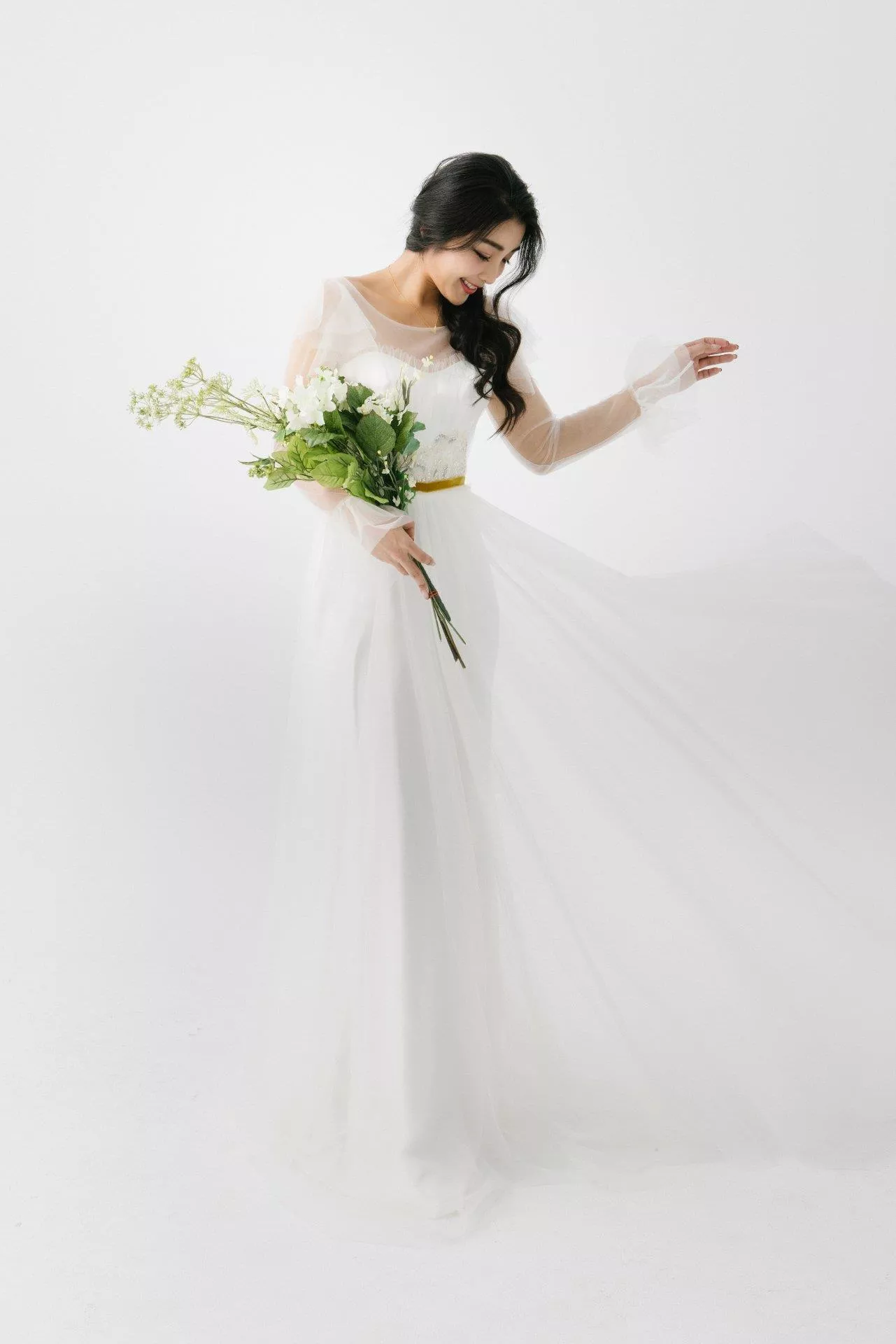 輕婚紗攝影棚內婚紗攝影森林系婚紗自然小清新-7-單純的美好